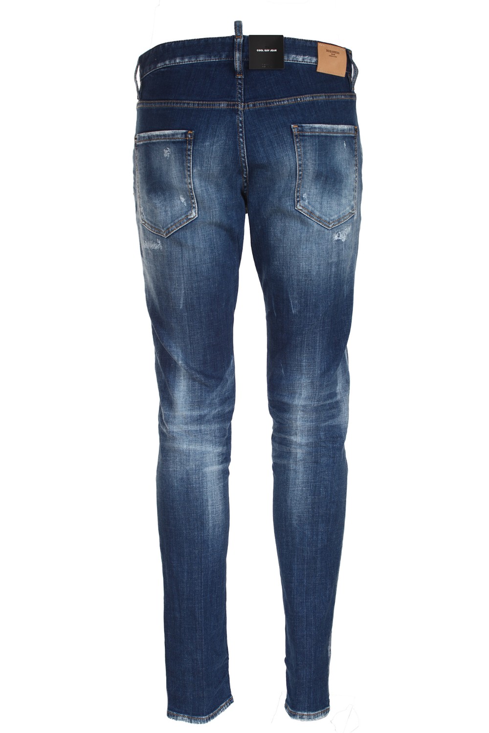 shop DSQUARED2  Jeans: DSQUARED2 jeans in denim di cotone stretch.
Modello Cool Guy.
Vestibilità slim.
Lavaggio used con dettagli destroyed e macchie di colore
Chiusura con bottoni.
Label logata sulla patta.
Etichetta logata sul retro.
Misure nella taglia 48: cavallo 22.5 cm, fondo 16.5 cm, lunghezza 102 cm.
Composizione: 98% cotone 2% elastan.
Made in Romania.. S74LB1266 S30342-470 number 2185418